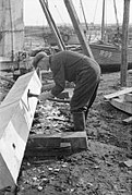 Rye Shipyard- the Construction of Motor Fishing Vessels, Rye, Sussex, England, UK, 1944 D22783.jpg