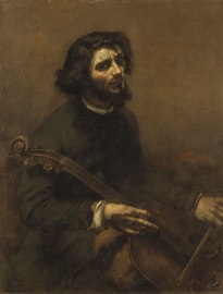 Gustave Courbet,The Cellist (Self-portrait), 1847