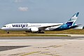 A WestJet Boeing 787-9 Dreamliner