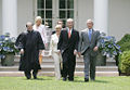 President George W. Bush, Secretary of Interior Dirk Kempthorne, and Justice Antonin Scalia