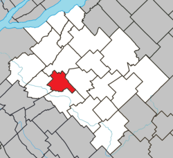 Location within Bellechasse RCM.