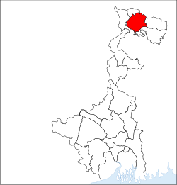 Location of Jalpaiguri district in West Bengal