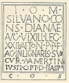 Inscription on the Roman votive stone of Trennfurt