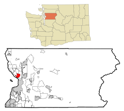 Location of Shaker Church, Washington