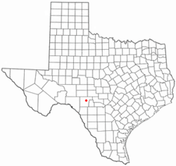 Location of Rocksprings, Texas