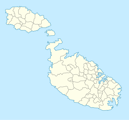 Map of Malta and the Fourteen teams of the 2023–24 Maltese Premier League