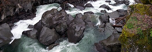 Looking down at the Avenue of the Giant Boulders