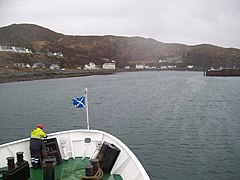 Approaching Mallaig harbour on the ferry from Skye