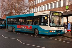 Arriva Midlands VDL SB200 / Wrightbus Commander on Burton on Trent - Lichfield route 7.