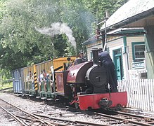 'Peter' and its passenger train at Brockham