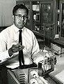 Professor Cyril Ponnamperuma. This is a Public Domain Image. The Author is Credited as " Smithsonian Institution USA".