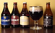 Four varieties of Chimay Trappist Ale
