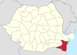 Locatie van district Constanța in Roemenië