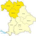 Franken: Gliederung: Regierungsbezirke