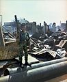 A Southvietnamese child soldier armded with a M79