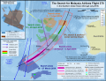 Map of search in Southern Indian Ocean/Peta carian di Laut India Selatan/南印度洋搜索区域地图