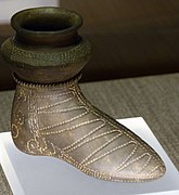 Celtic ceramic shoe-shaped vessel
