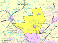 Census Bureau map of Hopewell Township, Mercer County, New Jersey Interactive map of Hopewell Township, New Jersey