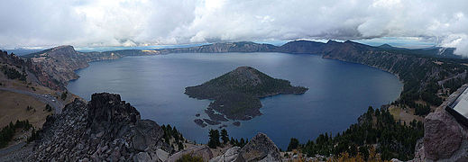 Crater Lake from the summit of The Watchman