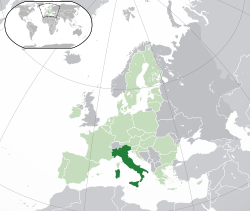 Location of Italia