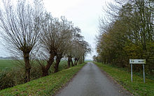 Plaatsnaambord aan de Keerweersterweg