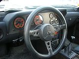 Cockpit des Alpine A310 V6 (später kam ein weiteres Instrument hinzu)