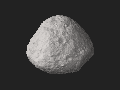 Modelo 3D do Bennu feito a partir de imagens da OSIRIS-REx.