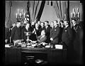 The Yellow Oval Room as President Franklin D. Roosevelt's private office, 1933