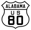 US 80 route marker