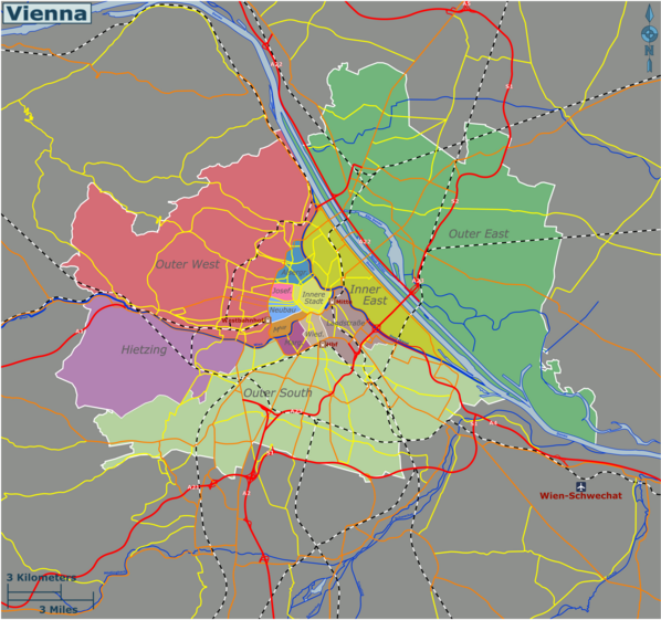 Map of Vienna