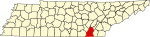 State map highlighting Hamilton County