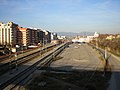 Vista elevada de l'estació per la dreta.