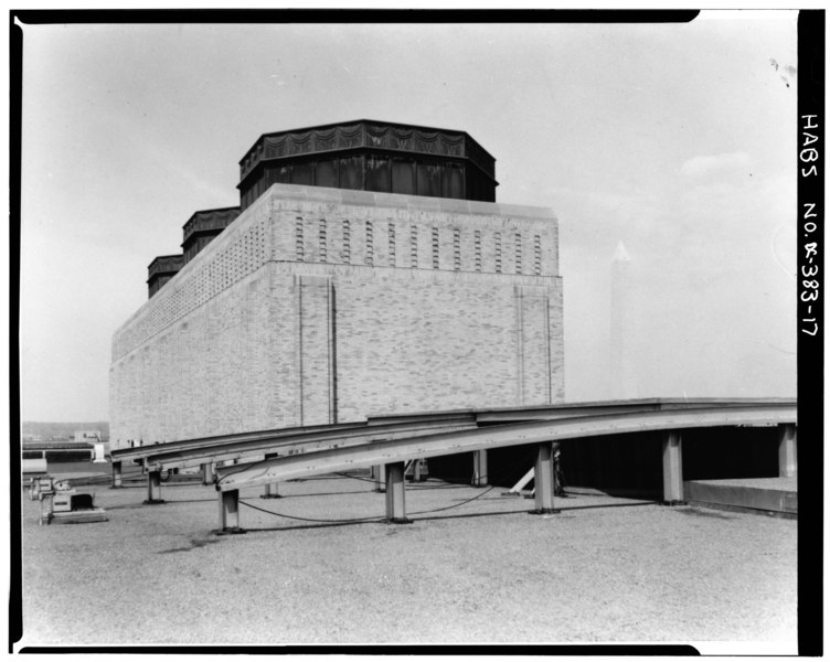File:DETAIL, ROOF STRUCTURE (4 x 5 NEGATIVE) - U.S. General Services Administration, Central Heating Plant, C and D Streets between Twelfth and Thirteenth Streets Southwest, Washington HABS DC,WASH,530A-17.tif