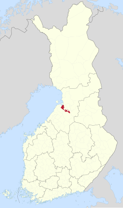 Location of Liminka in Finland