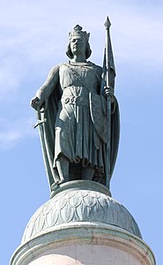 Saint Louis (1844), statue, Paris, place de la Nation.