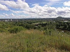 Vue panoramique sur Marchienne-au-Pont, vu du terril de Bayemont.