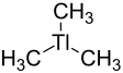 Strukturformel von Trimethylthallium