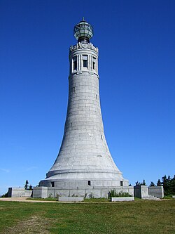 Mémorial de guerre au sommet du mont Grelock