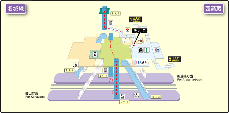 File:Nishi-Takakura station map Nagoya subway's Meijo line 2014.png