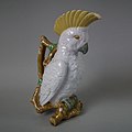 Coloured glazes majolica Cockatoo, c. 1870