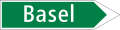 4.31 Signpost to destination via motor-/expressway route