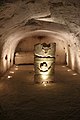 Chamber with decorated sarcophagus (bull and eagle)