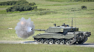 Challenger 2 Tank Firing a Shell MOD 45157421