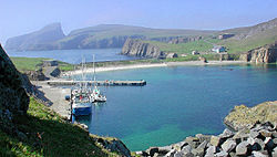 North Haven aust på Fair Isle. Foto: Dave Wheeler