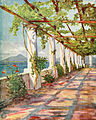 Vigne sur pergola face au Vésuve, John Finnemore (1907)