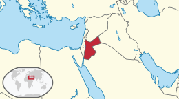 Map of Jordanio