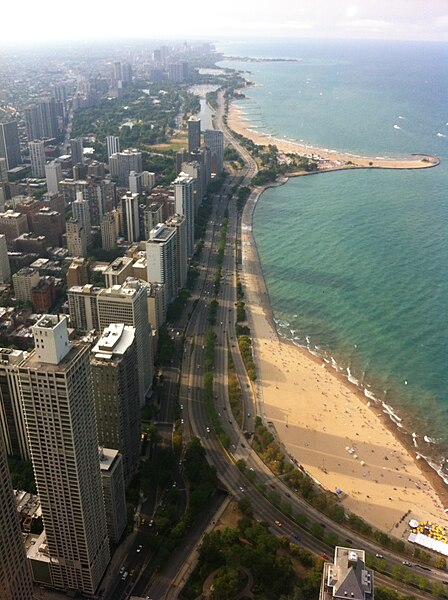 File:Lake Michigan in Chicago; 7.07.2012; 552pm.JPG