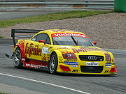 Laurent Aïello, Audi TT Abt DTM, at Sachsenring Circuit.