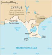Kaart van Akrotiri