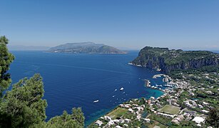 Capri harbour from Anacapri 2013.jpg